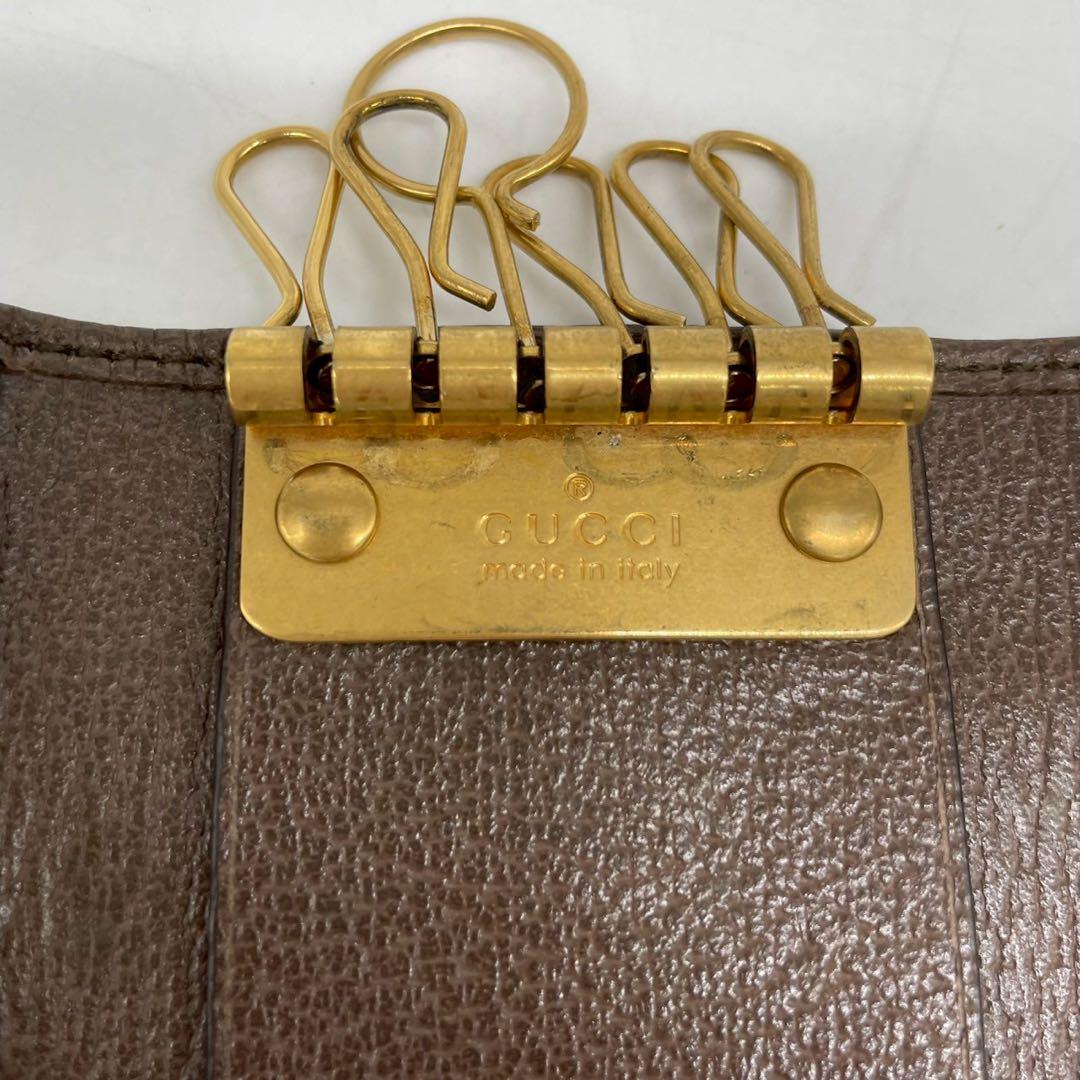 付属品完備✨ GUCCI 6連キーケース オフィディア シェリーライン gg柄 GUCCI・グッチ・6連キーケース・オフディア・GGスプリーム