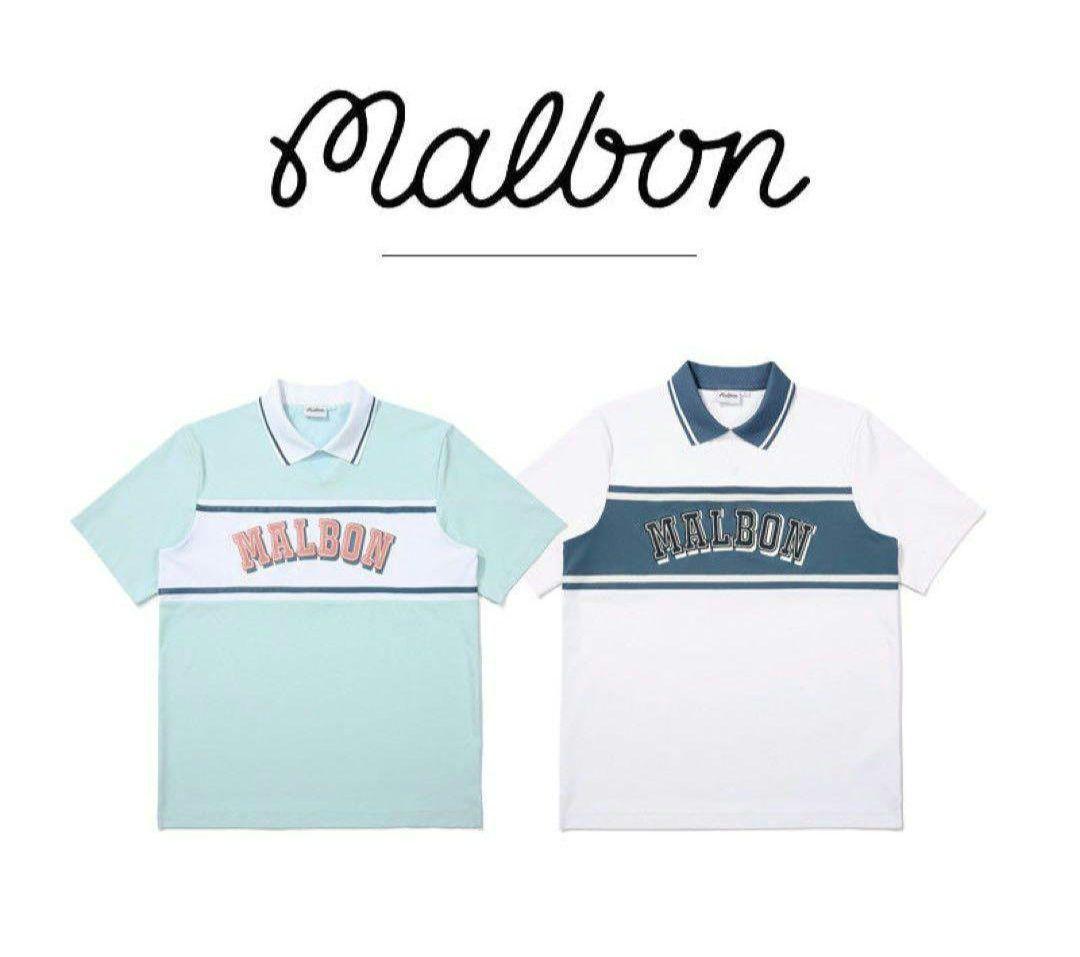 マルボン ゴルフ Malbon ウェア メンズ ポロシャツ 半袖 トップス 未使用品 メンズ マルボンゴルフ MALBON GOLF 半袖ポロシャツ M