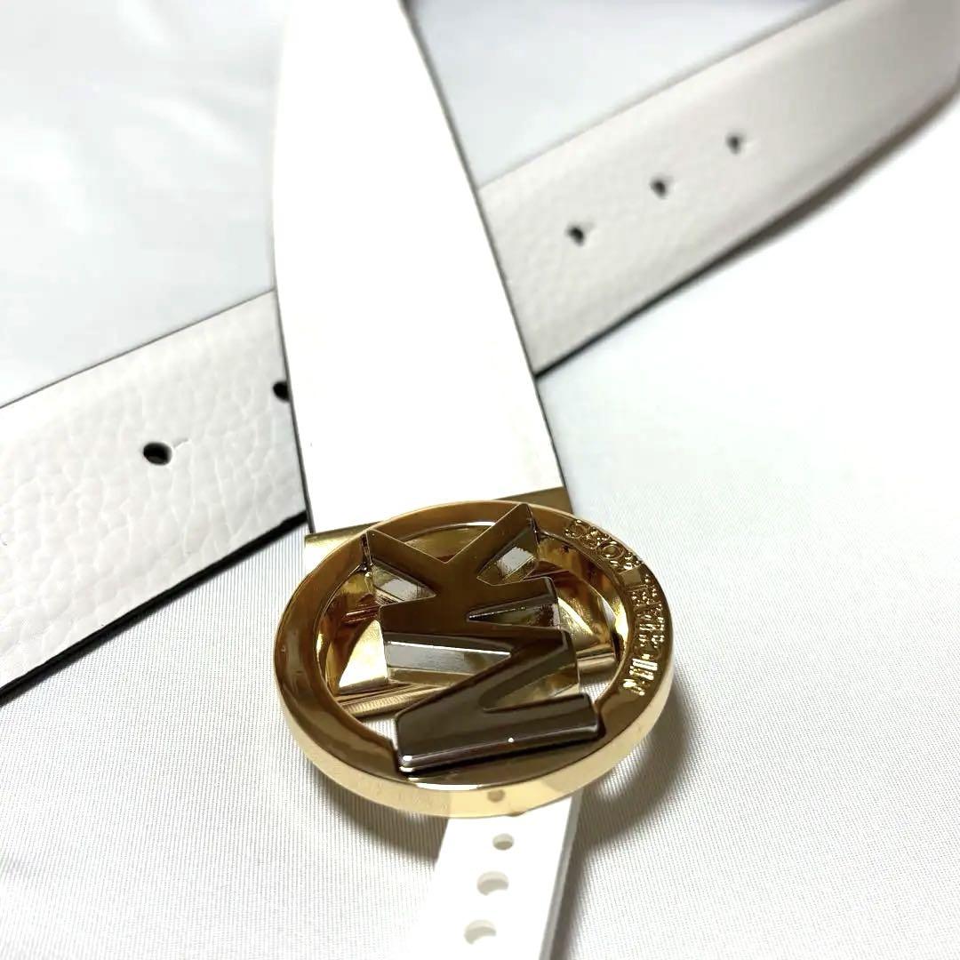 MICHAEL KORS リバーシブル　ホワイト&ブラウン レザーベルト