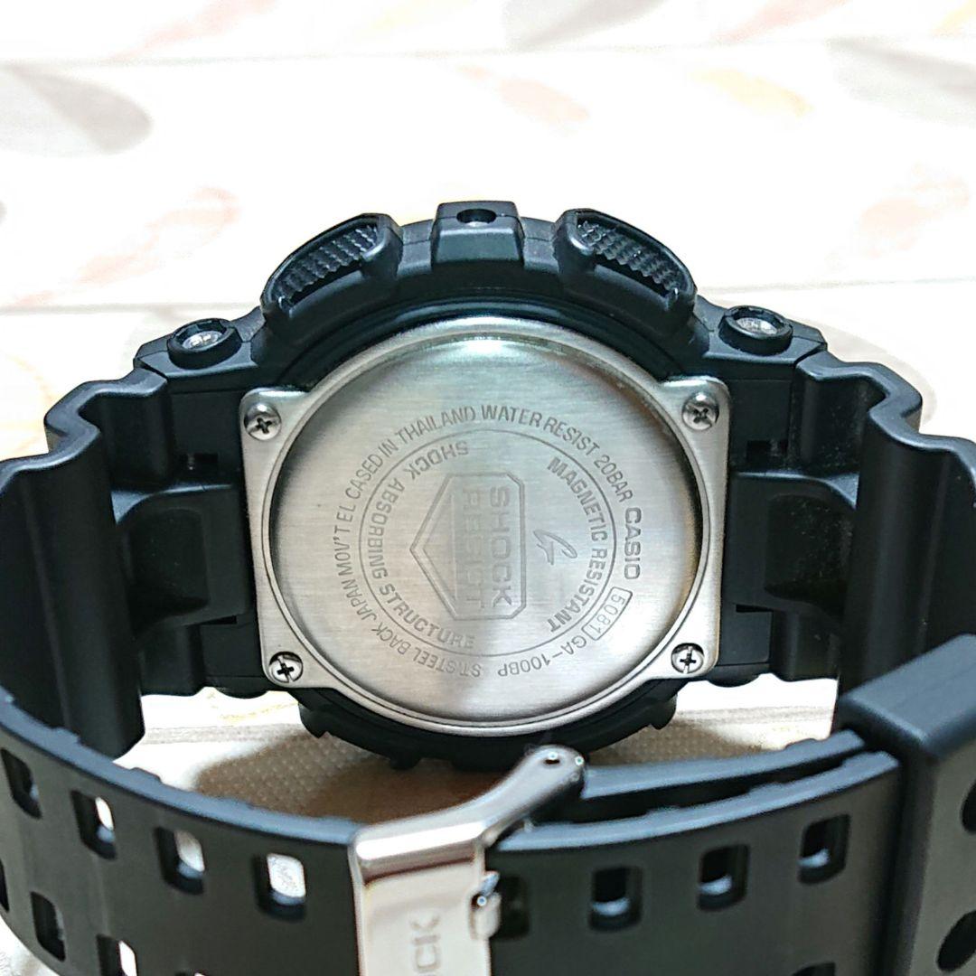 美品【CASIO/G-SHOCK】デジアナ メンズ腕時計 GA-100BP-1A