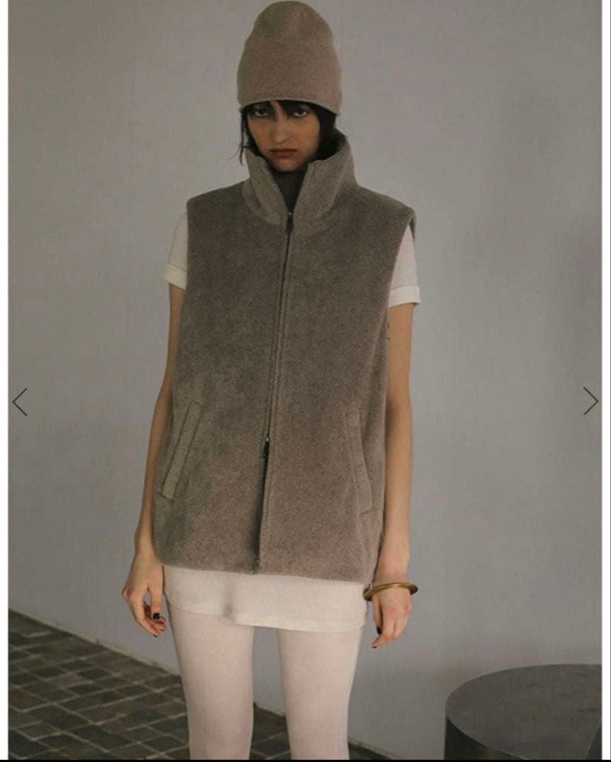 ETRE TOKYOメルトンフリースベストFREE SIZE