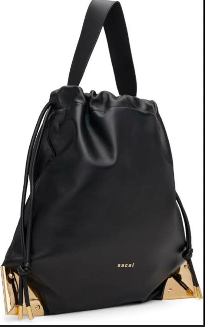 sacai Corner Metal Drawstring トートバッグ