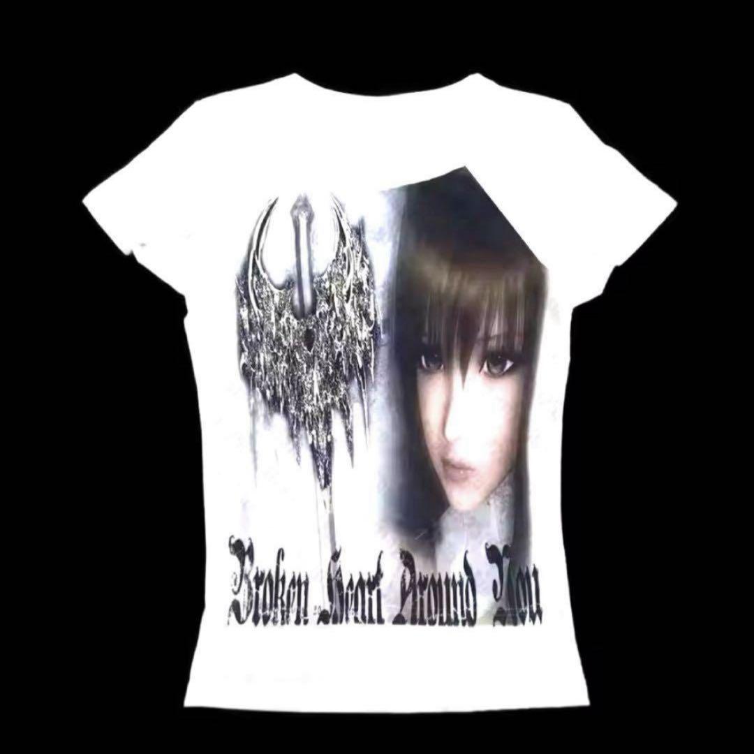 y2k ミサミサ Tシャツ Mサイズ グランジ ピチT ギャル 平成 アニメ