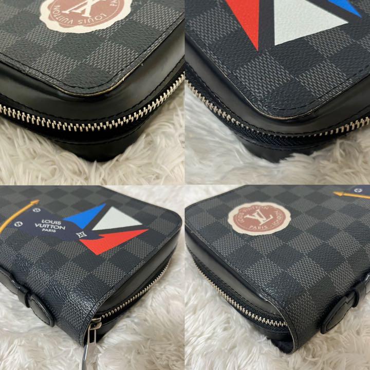 人気スポー新作 極美品✨ルイヴィトン ジッピーXL LVリーグ ダミエグラ ...