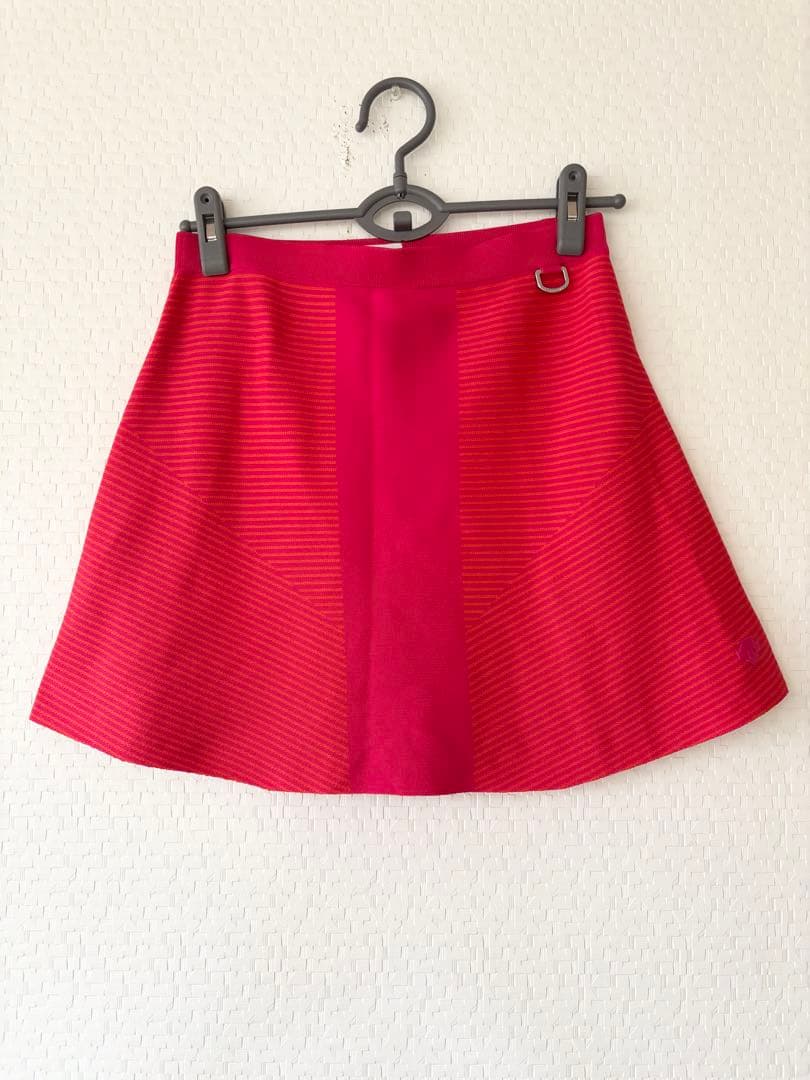 DESCENTE デサント ダブルジャカード ニットスカート　 レディースS