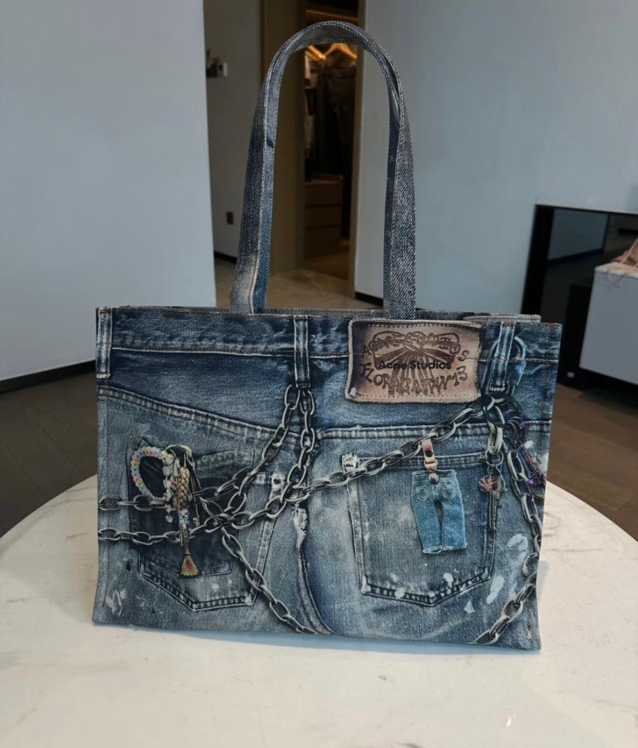 Acne Studios ヴィンテージデニムトートバッグ - メルカリ