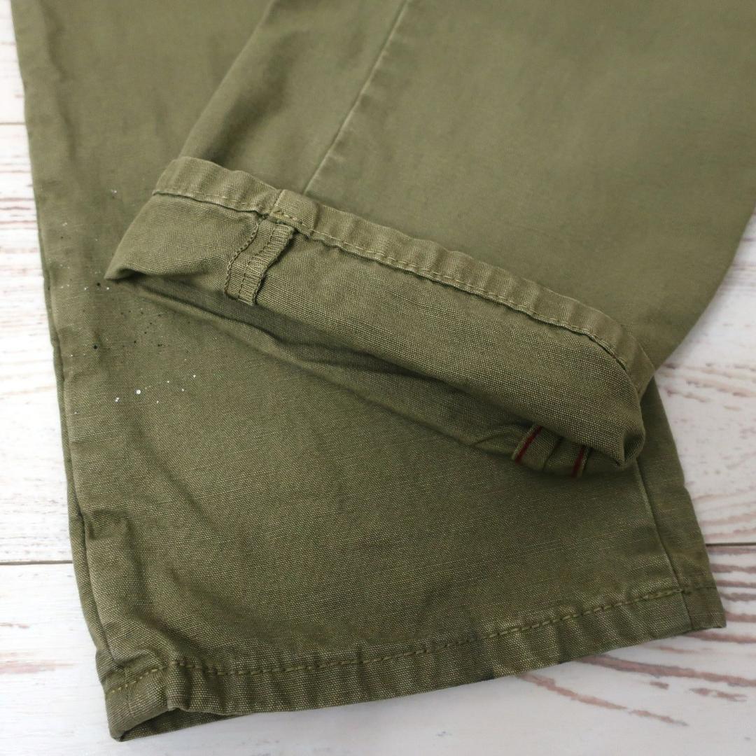 新品 INCOTEX チノパン 1ST603 美脚スリムパンツカーキ W34