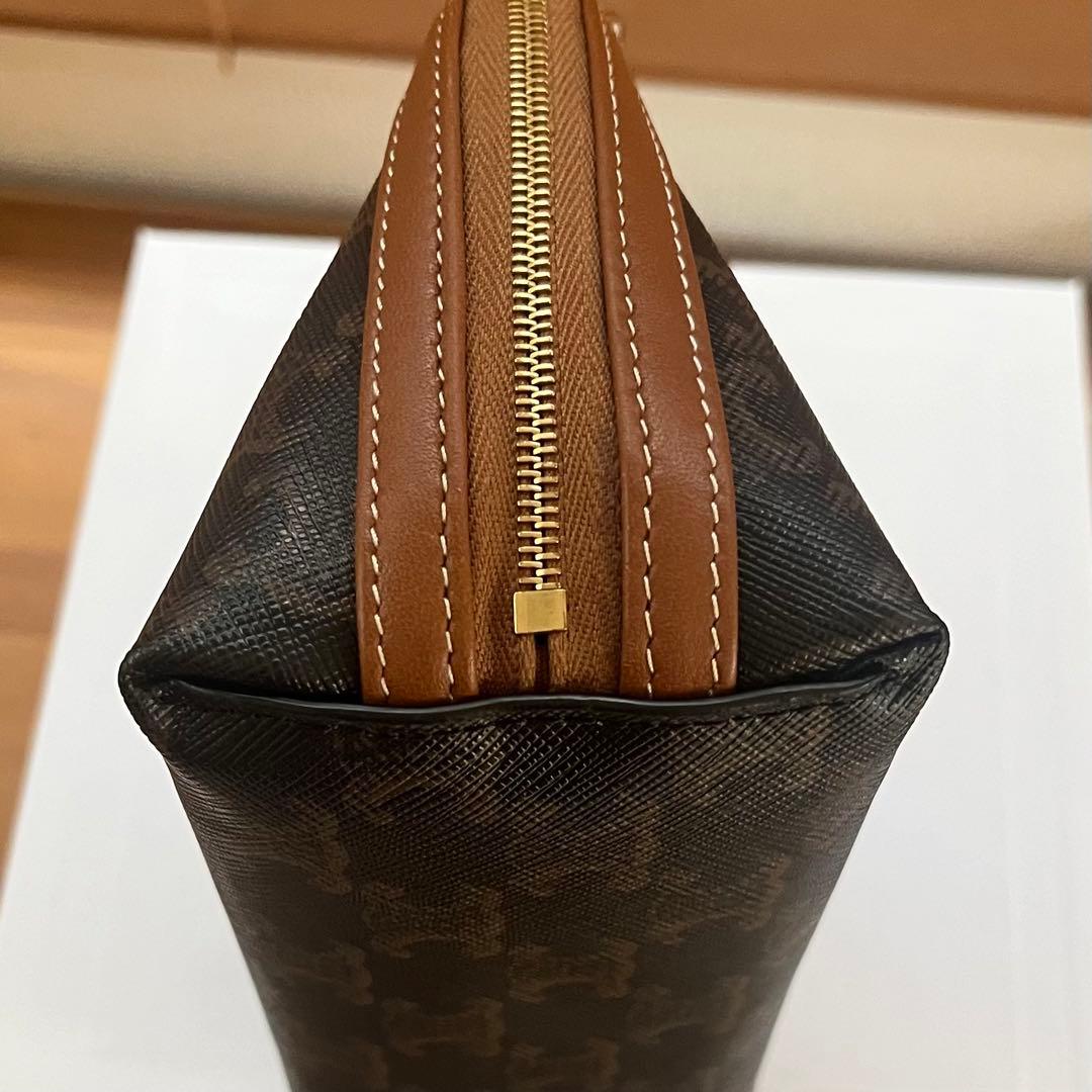 CELINE チェーンバッグ トリオンフキャンバス&ラムスキン ミニクリーム付 CELINE チェーンバッグ トリオンフキャンバス&ラムスキン ミニクリーム付
