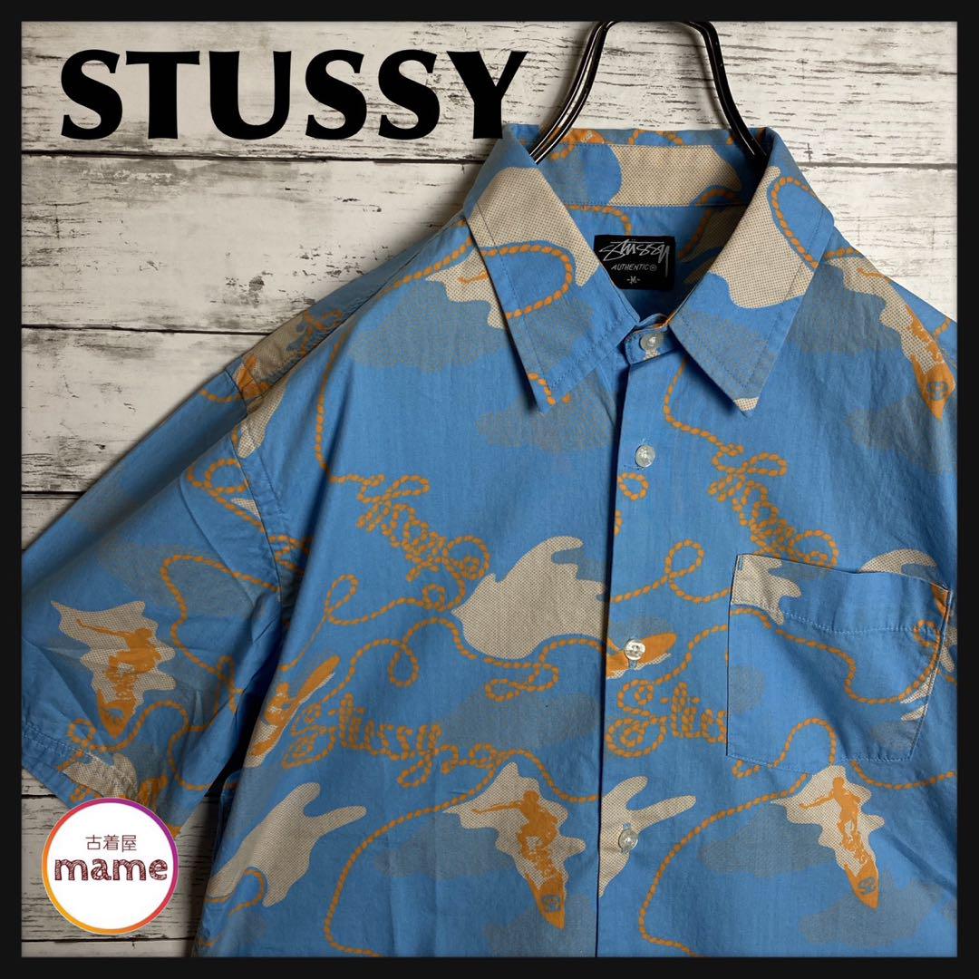 激安正規 【入手困難‼︎】STUSSY◎サーフ柄 B323 アロハシャツ シャツ