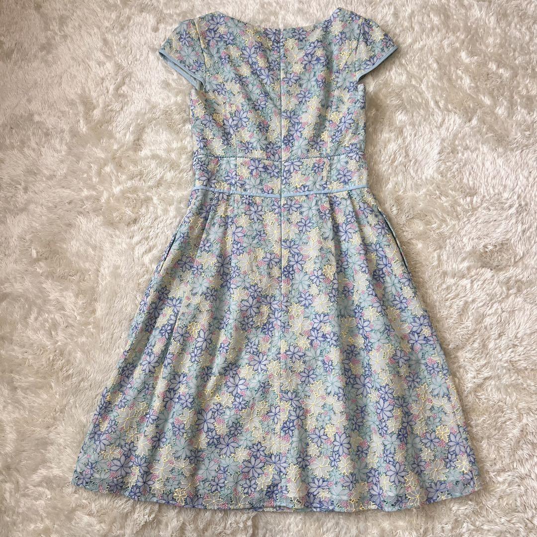 TOCCA 花柄 刺繍 ワンピース グリーン系 00