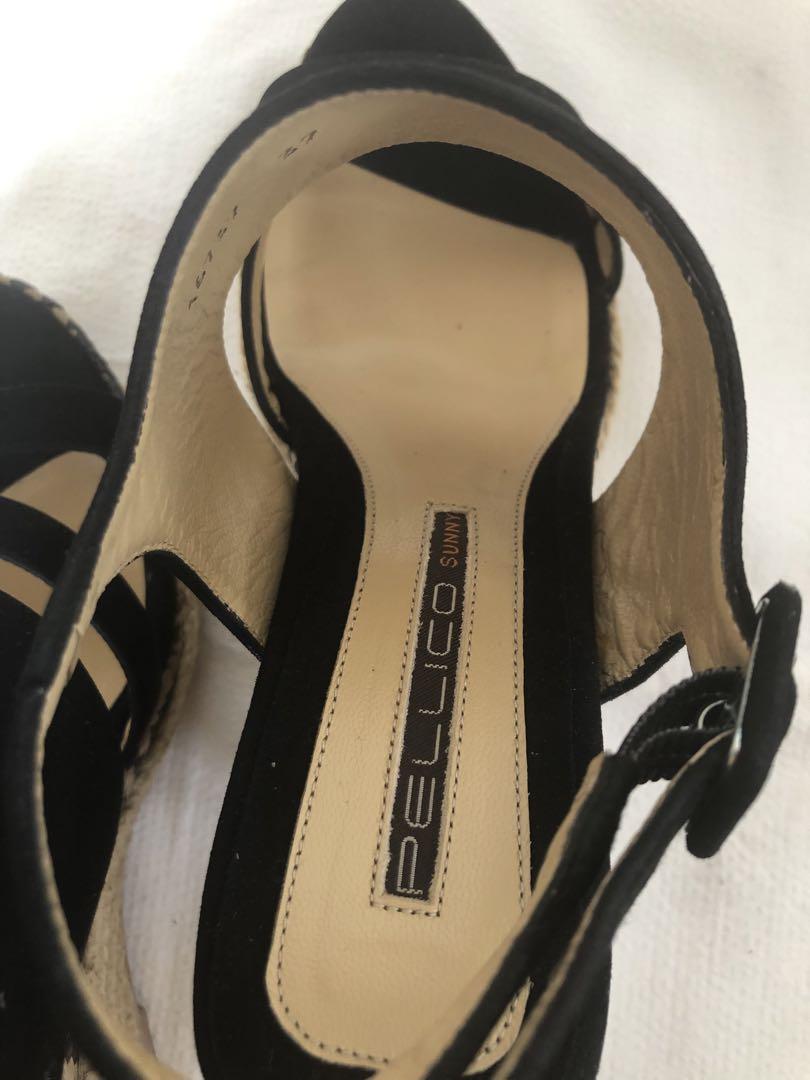 PELLICO SUNNY ペリーコサニー ウェッジサンダル 23cm ブラック