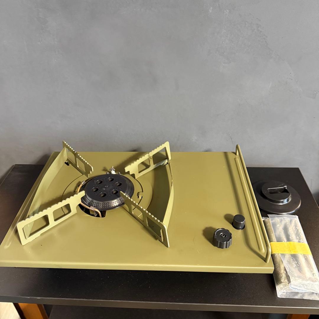 GASWARE Power Plate Stove 耐熱塗装 オリーブやや傷や汚れあり
