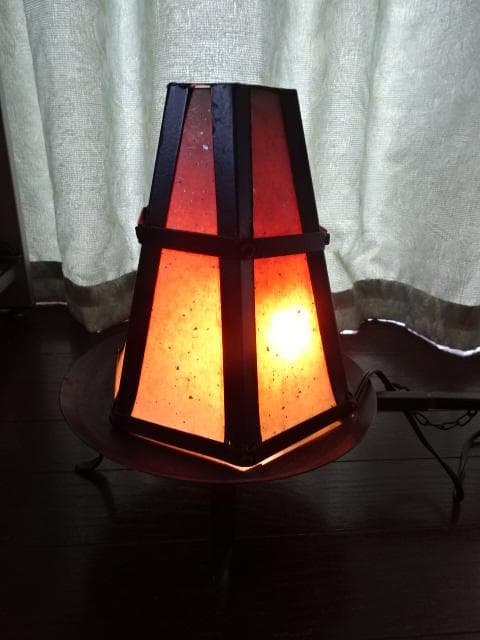 江戸時代物行燈、鉄制、行燈江戸期、 照明、蚊取り線香台