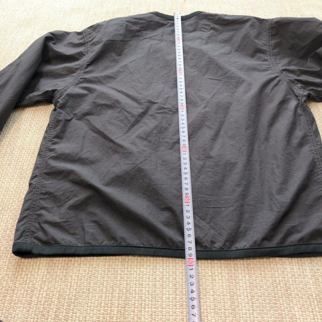 DANTON ノーカラーコットンジャケット サイズ36グレー