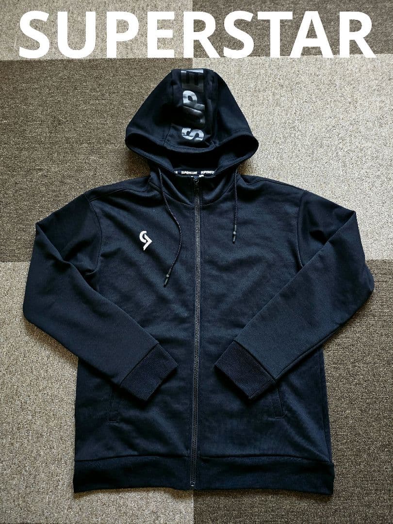 ミズノ スーパースター パーカー フーディ 速乾 長袖 ブラック ジャケット