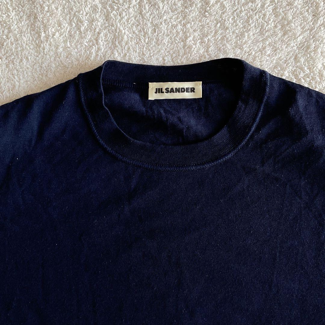 JIL SANDER ジルサンダー ウールセーター 長袖　ネイビー
