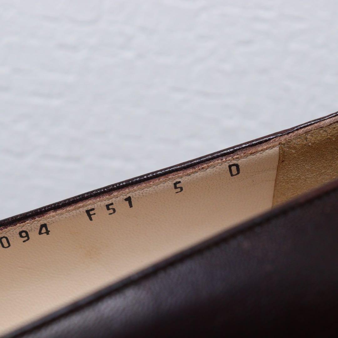 【美品】Ferragamo フェラガモ 22.5 ガンチーニ ローファー ベルト