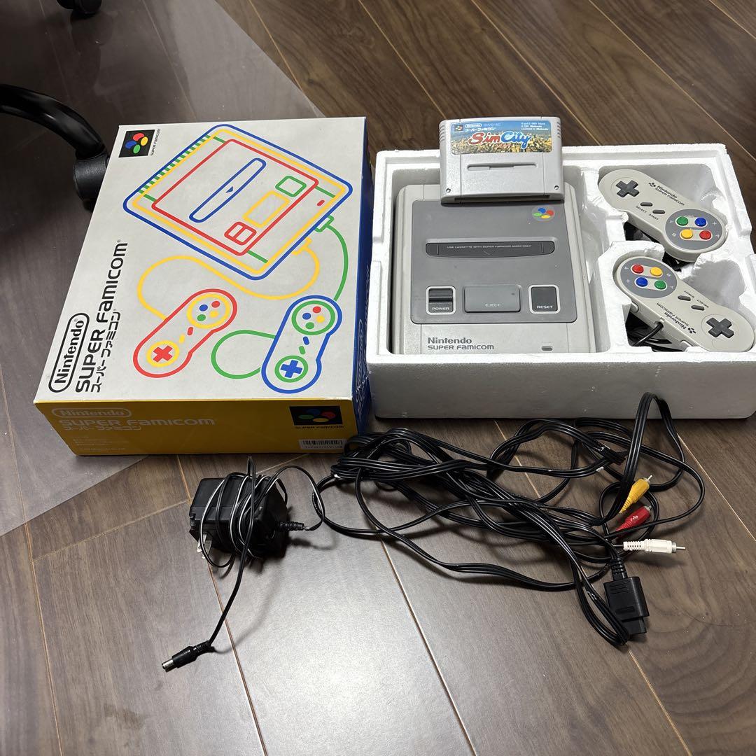 Nintendo スーパーファミコン 本体 + Sim City