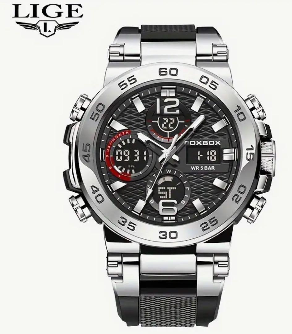 新品　FOXBOX クロノグラフ メンズ 腕時計 値下げ交渉できます