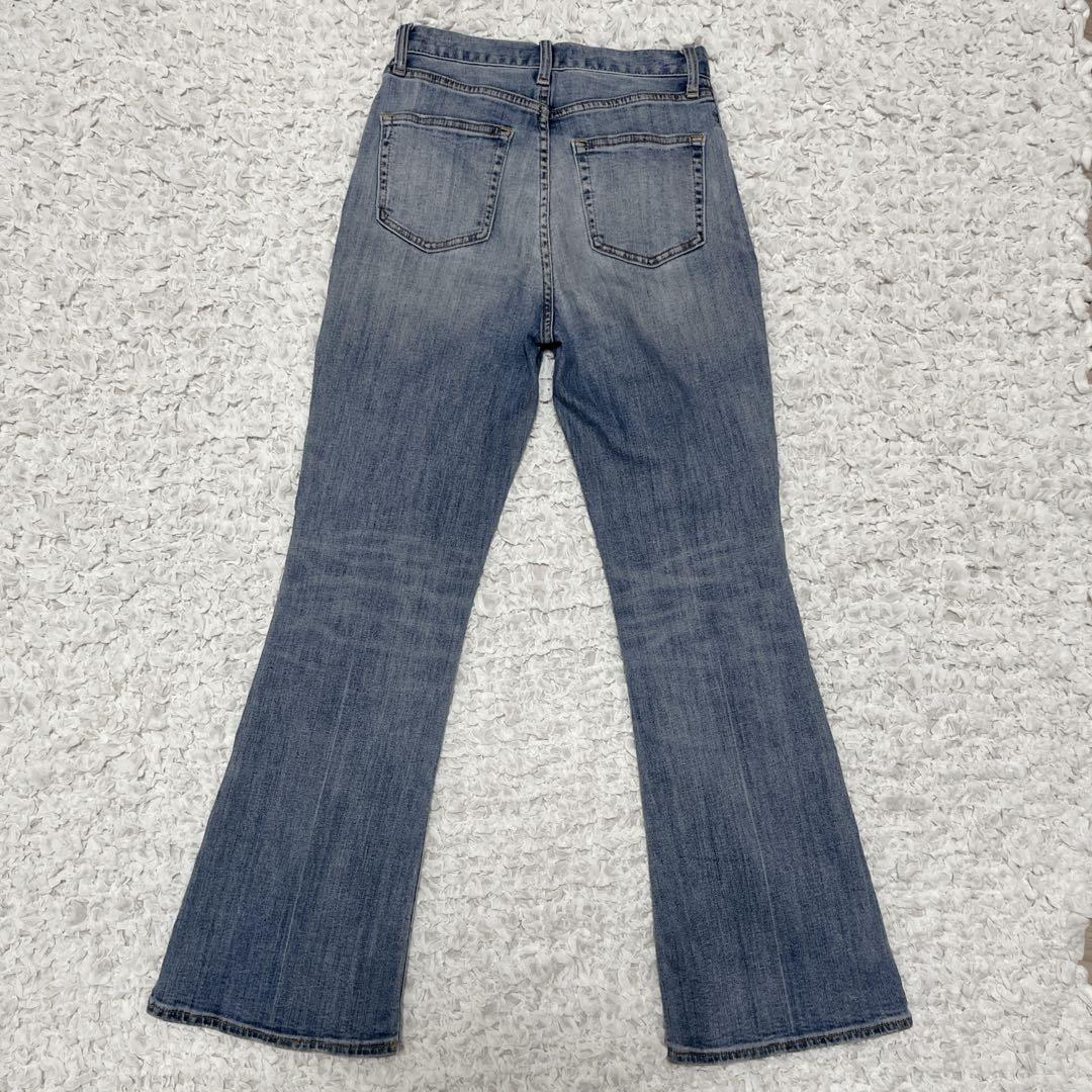 【美品】MOUSSY FLARE JEANS ハイウエストフレアシルエット24