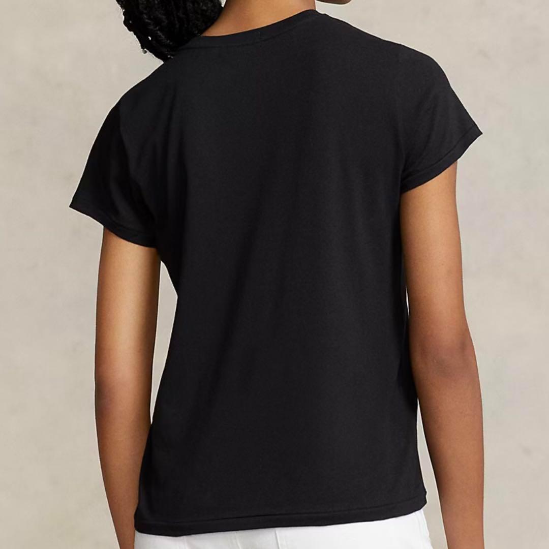 【新品】ポロラルフローレンTシャツＬレディースキッズ黒定番RalphLauren