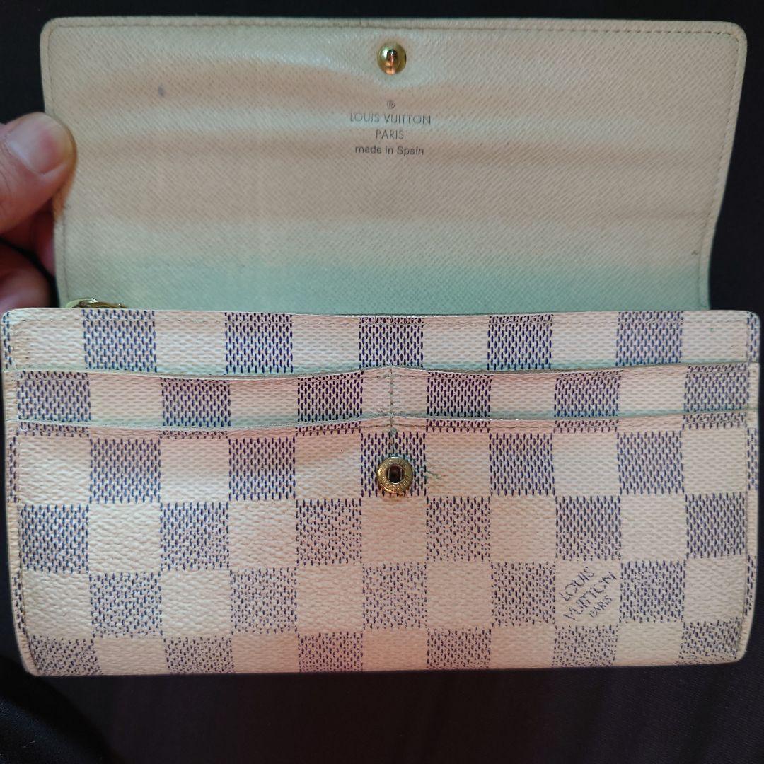 ②Louis Vuitton ルイヴィトンダミエ・アズール 長財布