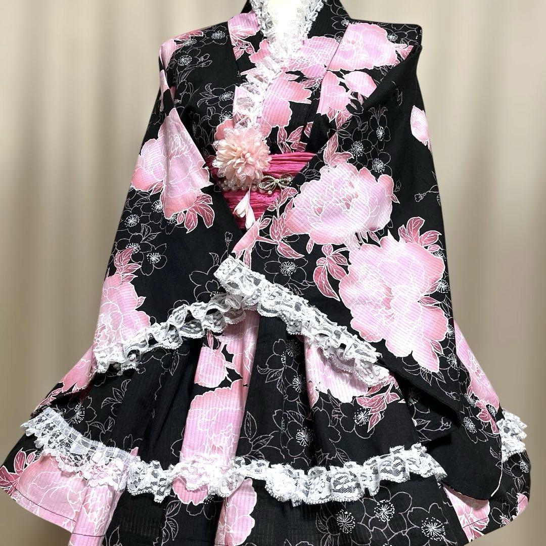 Ｇ② 浴衣　地雷系　量産型　ドレス　姫ギャル KS⑨浴衣 地雷系 量産型 ドレス 姫ギャル - メルカリ
