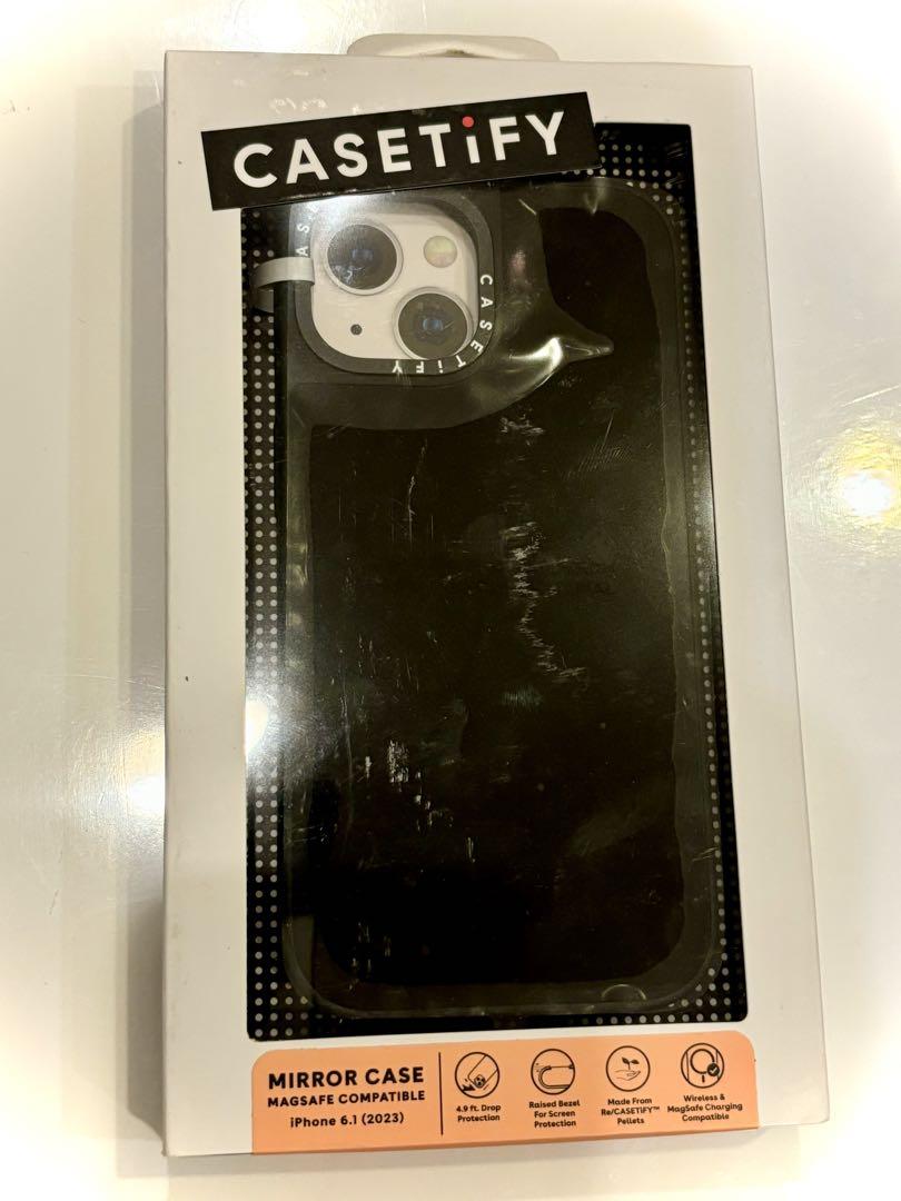 日本限定 CASETiFY ミラーケース 黒ケースティファイiphone 15 新品未 iPhoneアクセサリー