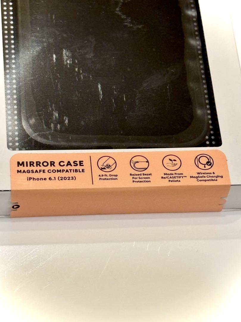 CASETiFY ミラーケース 黒ケースティファイiphone 15 新品未