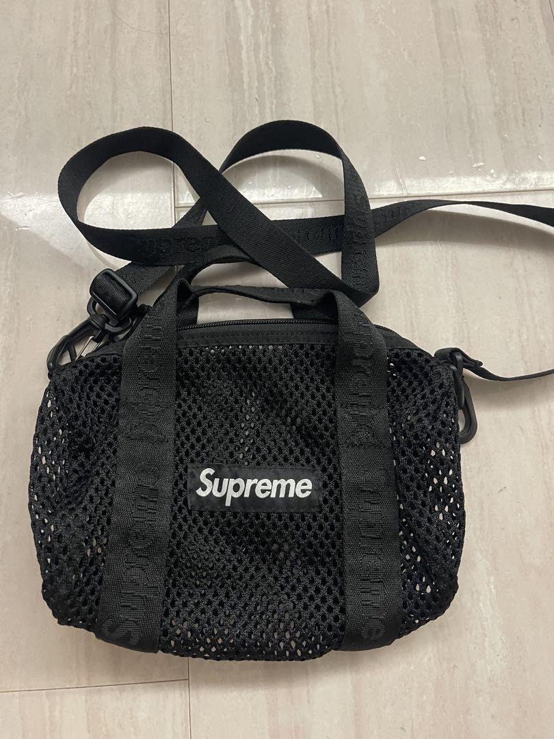 【送料無料/新品】 Supreme メッシュショルダーバッグ ブラック - メルカリ バッグ