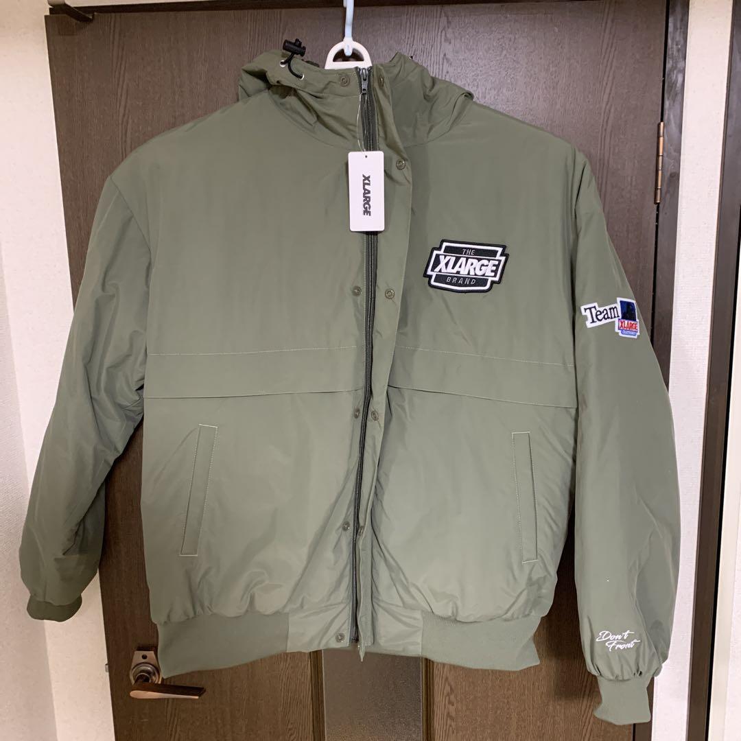 新品！XLARGE NYLON PUFFER JACKET OLIVE オリーブ