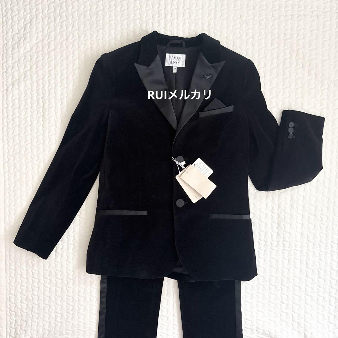 定価以下 ARMANI JUNIOR フォーマルスーツ セットアップ ベロア