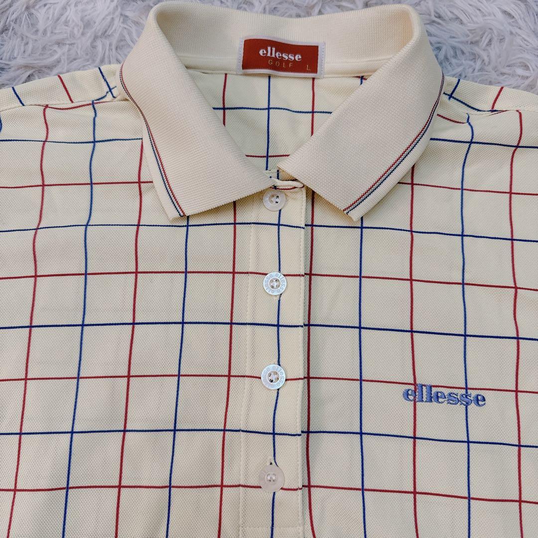 ellesse golf エレッセ ポロシャツ ゴルフ ウエア サイズL