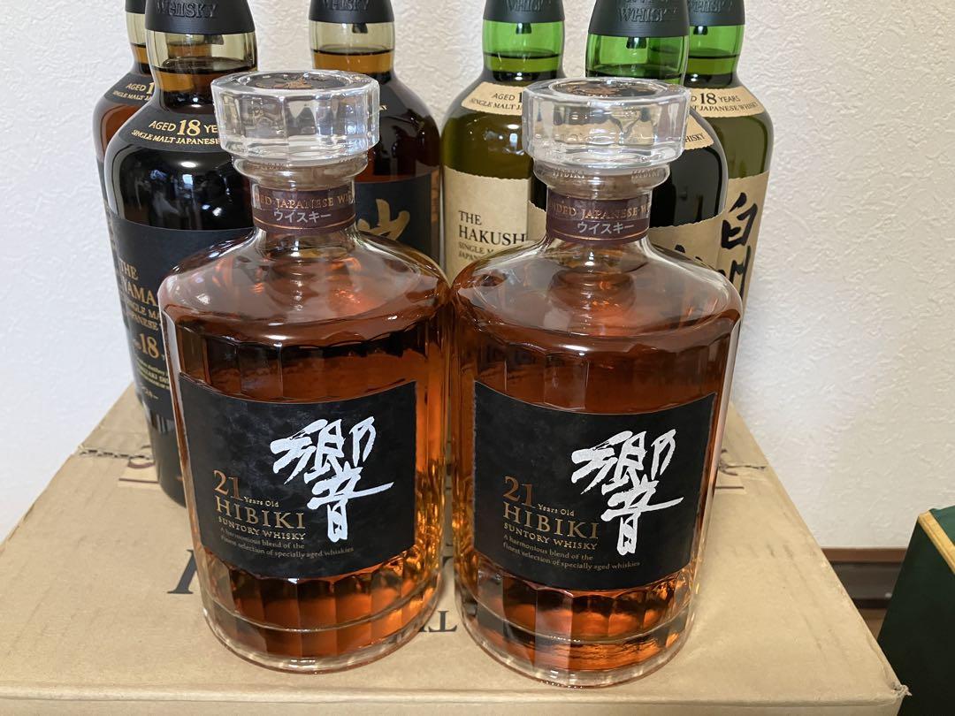 ダブルフォログラムシール付き10本正規品サントリー山崎18年白州18年響21年
