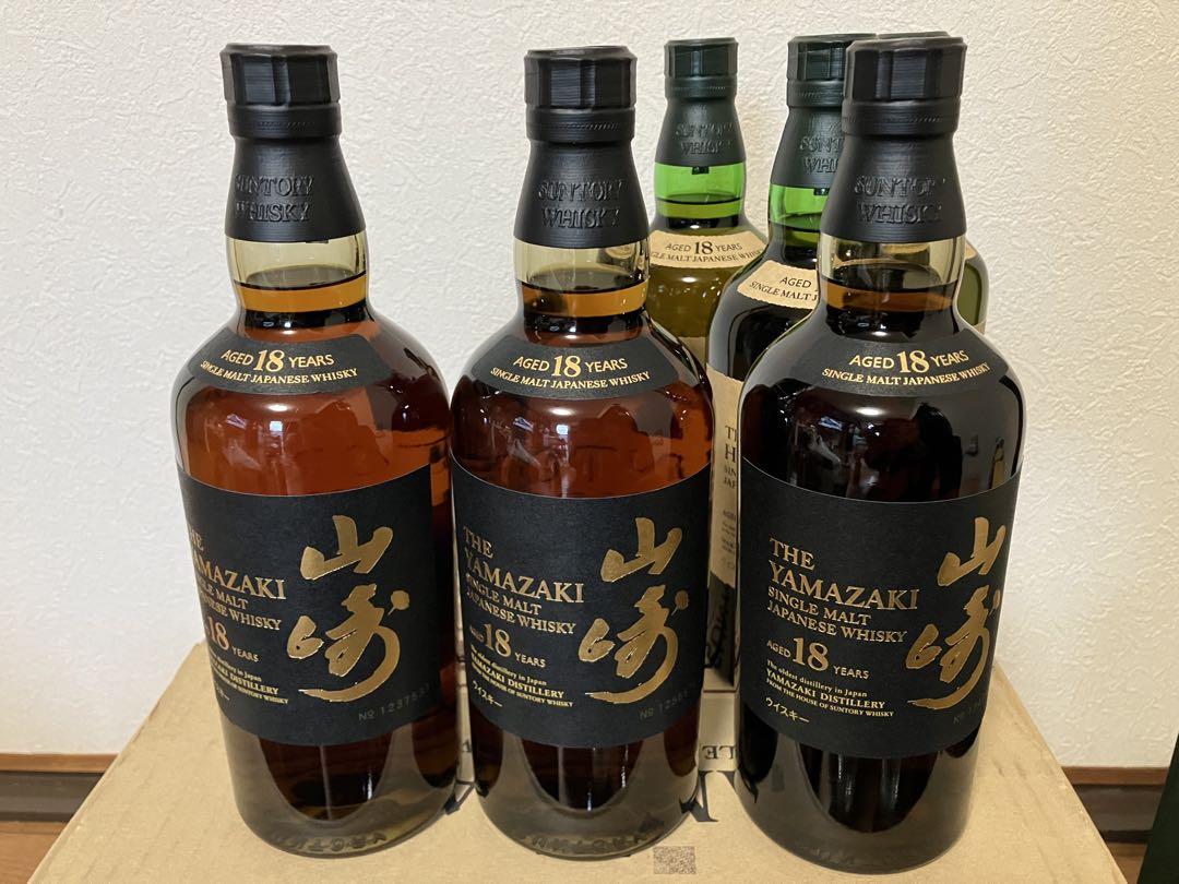 ダブルフォログラムシール付き10本正規品サントリー山崎18年白州18年響21年