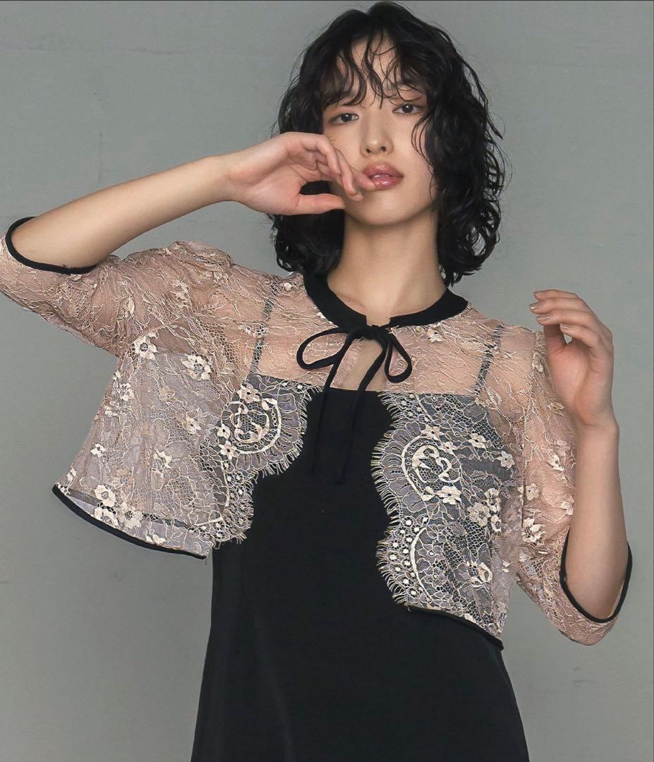 【2WAY 着回しを楽しめる】レースブラウス・マーメイドキャミワンピースセット 【2WAY 着回しを楽しめる】レースブラウス・マーメイドキャミワンピースセット