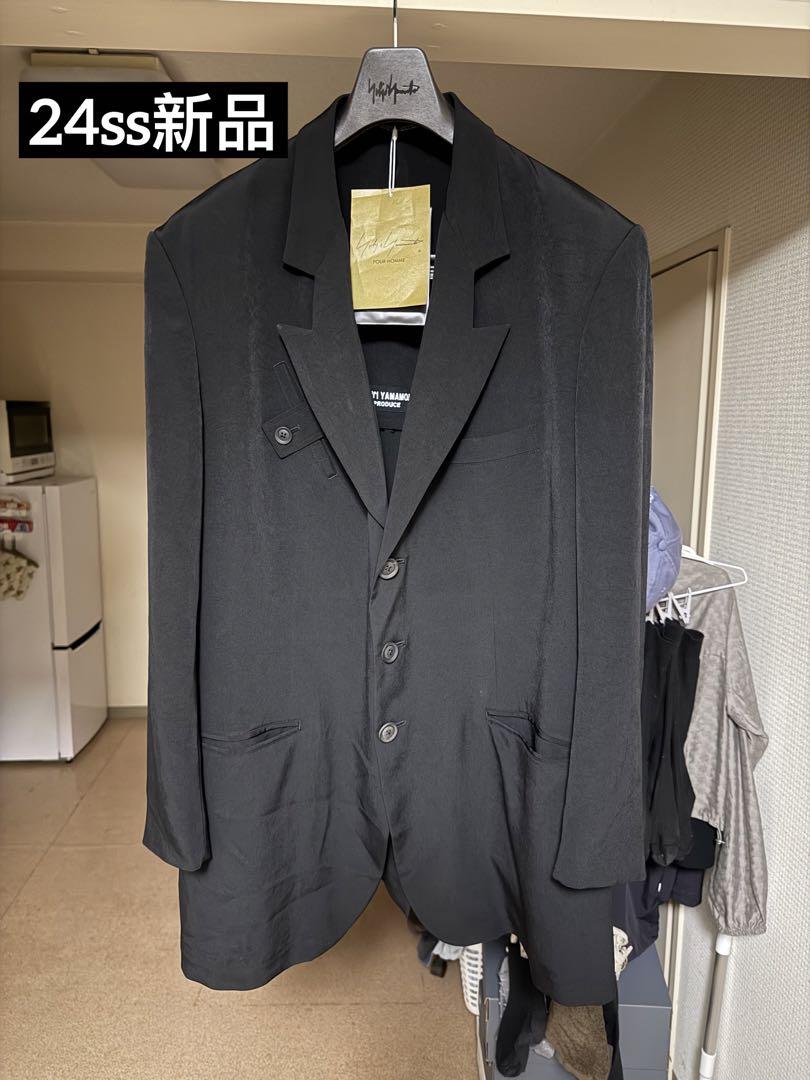 ヨウジヤマモト プールオム タキシード ディフォームド ラペル ジャケット