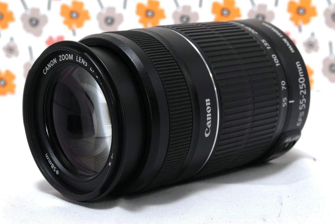【返品保証】❤Canon EF-S 55-250㎜ ISⅡ❤スポーツ撮影に強い❤ 返品保証】❤Canon EF-S 55-250㎜ ISⅡ❤手ブレ補正機構搭載❤