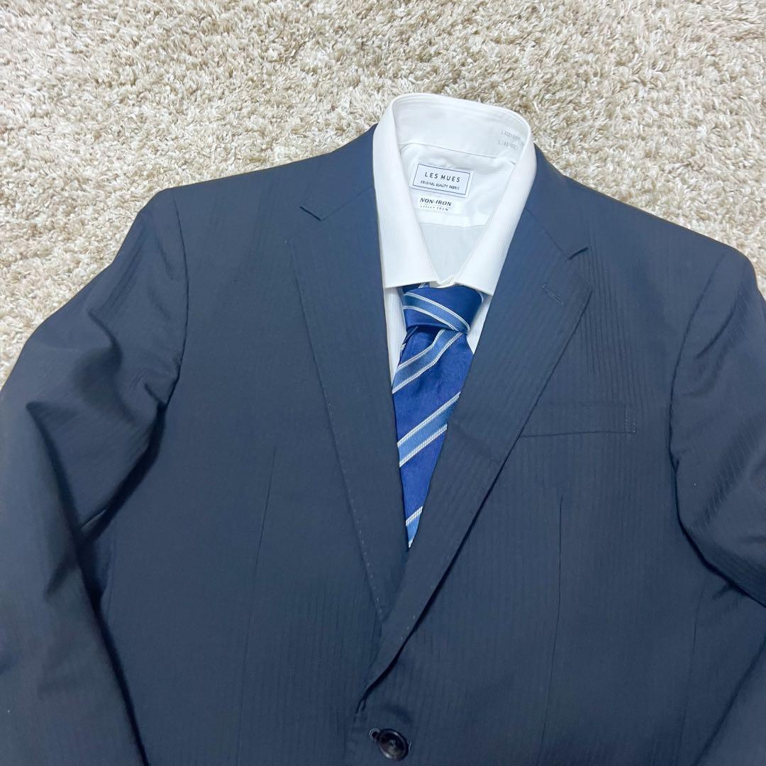 【極美品✨️】スーツセレクト SUITS SELECT 黒 3ピース セットアップ