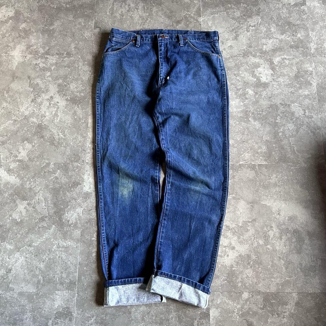 月末セール‼️90s Wrangler 13MWZ W36 濃紺ヒゲ ブーツジップ