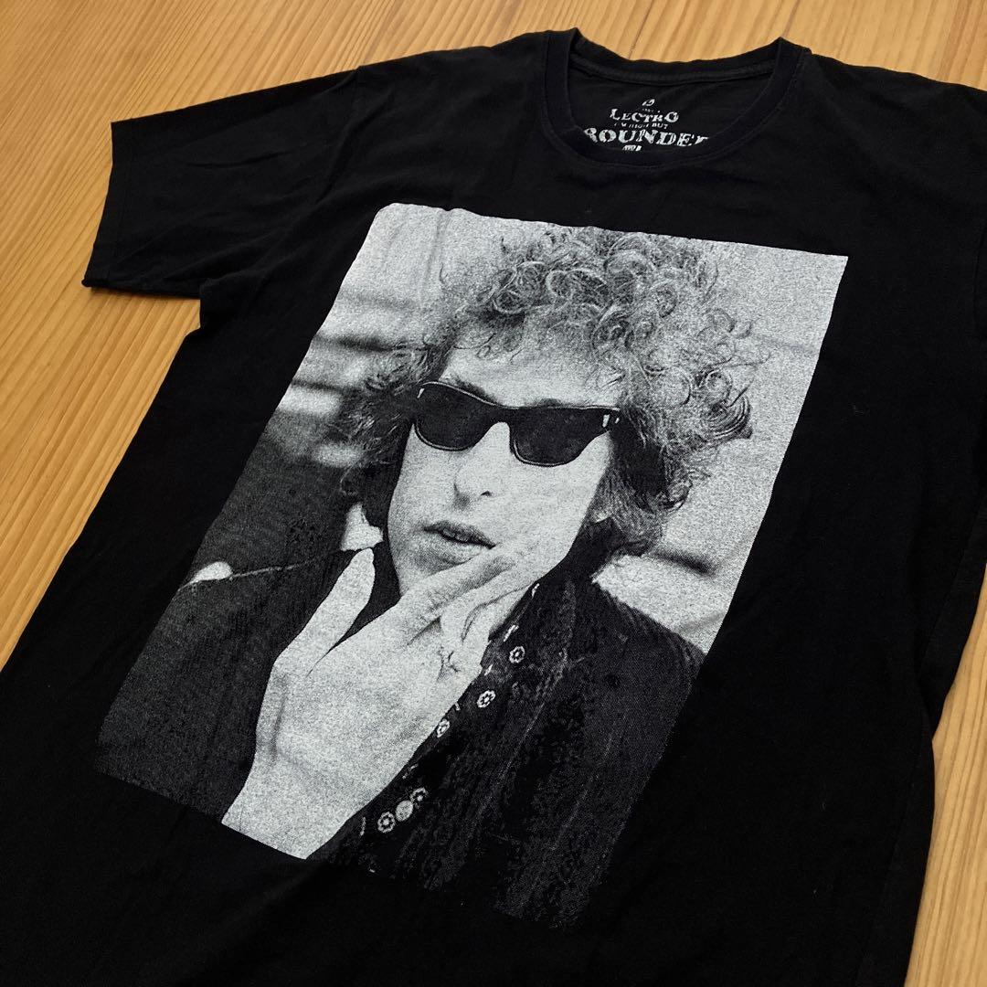 ボブ・ディラン Tシャツ Lサイズ レコード・レーベル・Tシャツ・ボブ・ディラン