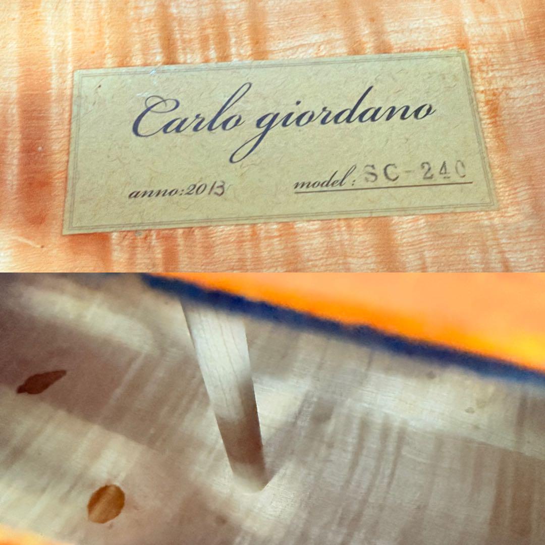 【調整美品】carlo giordano 4/4 sc-240 2013年製