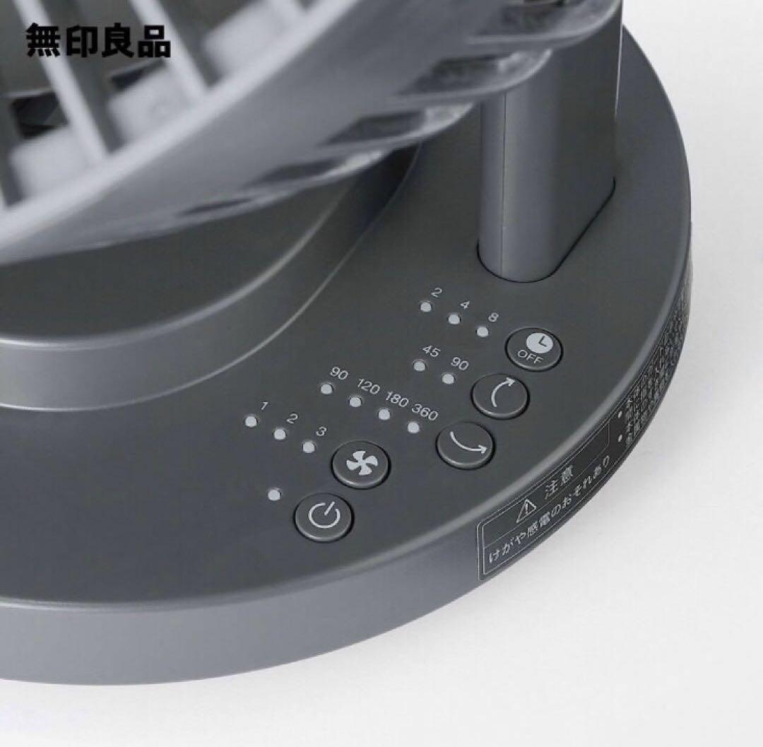 無印良品MJ-OCF618 360度回転 卓上扇風機 グレー