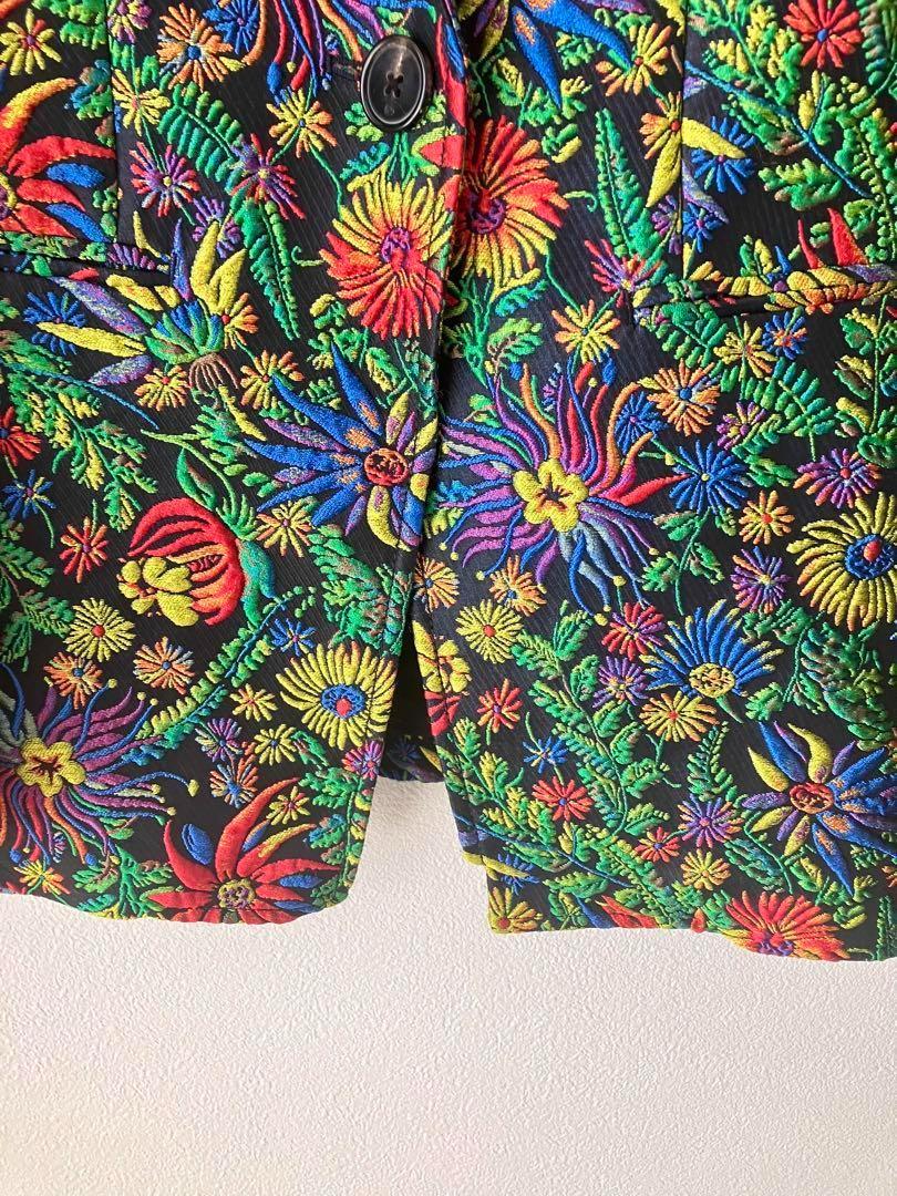3.1Philiplim 総刺繍 花柄 総柄 マルチカラー テーラードジャケット