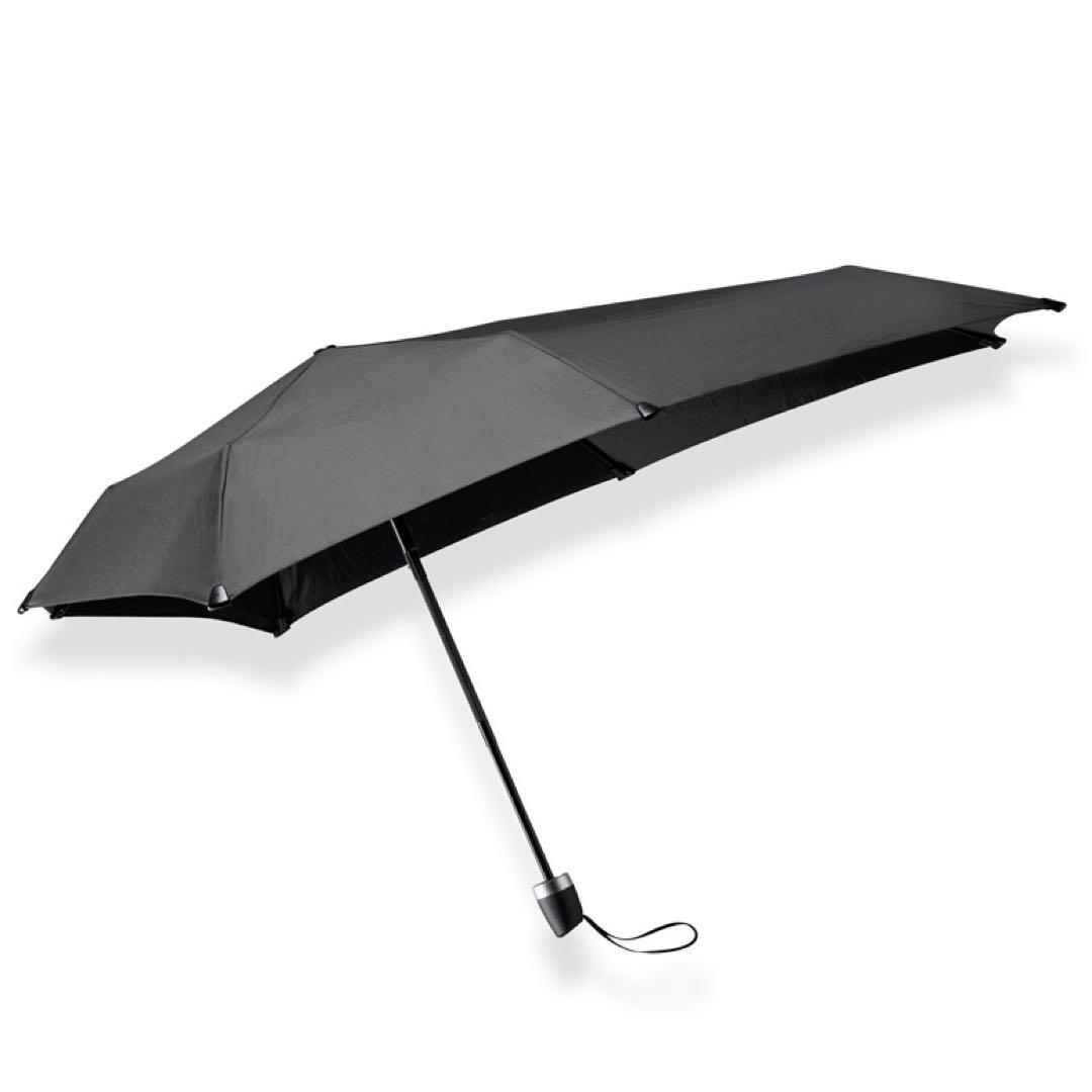 新品 senz mini センズ ミニ 折畳み 日傘 雨傘 UV加工 ブラック
