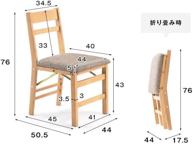 【折りたたみ】【２脚】ダイニングチェア ダークブラウン