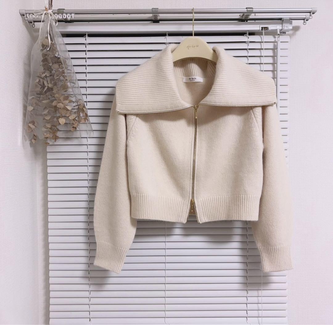 新品未使用美品】herlipto Big Collar Knit Top