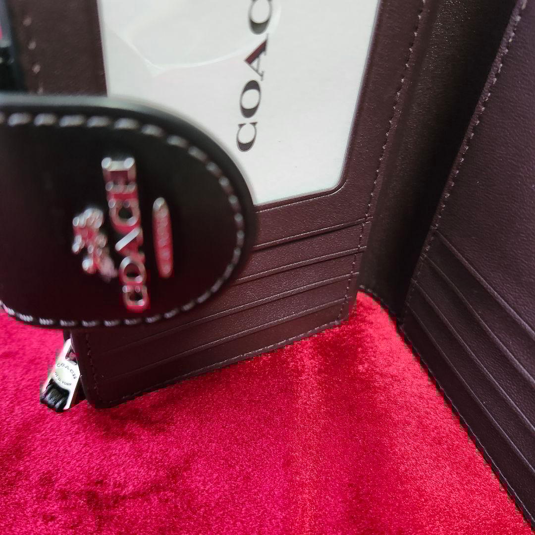 極美品　COACH　 ハート柄 二つ折り財布