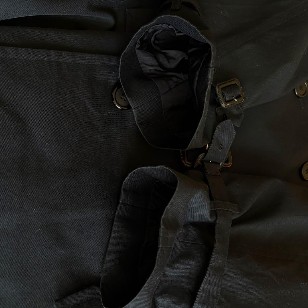 英国製 バーバリーズ トレンチコート ノバチェック ネイビー ユニセックス