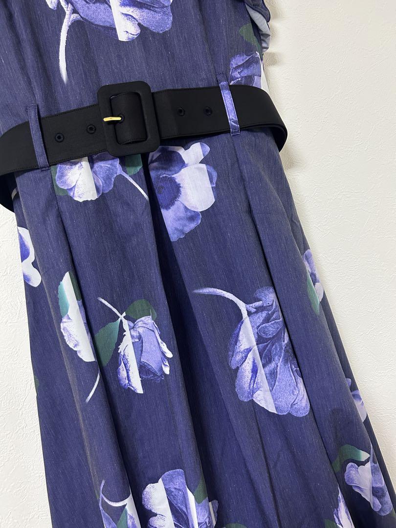AND COUTURE サンセットフラワーフリルワンピース